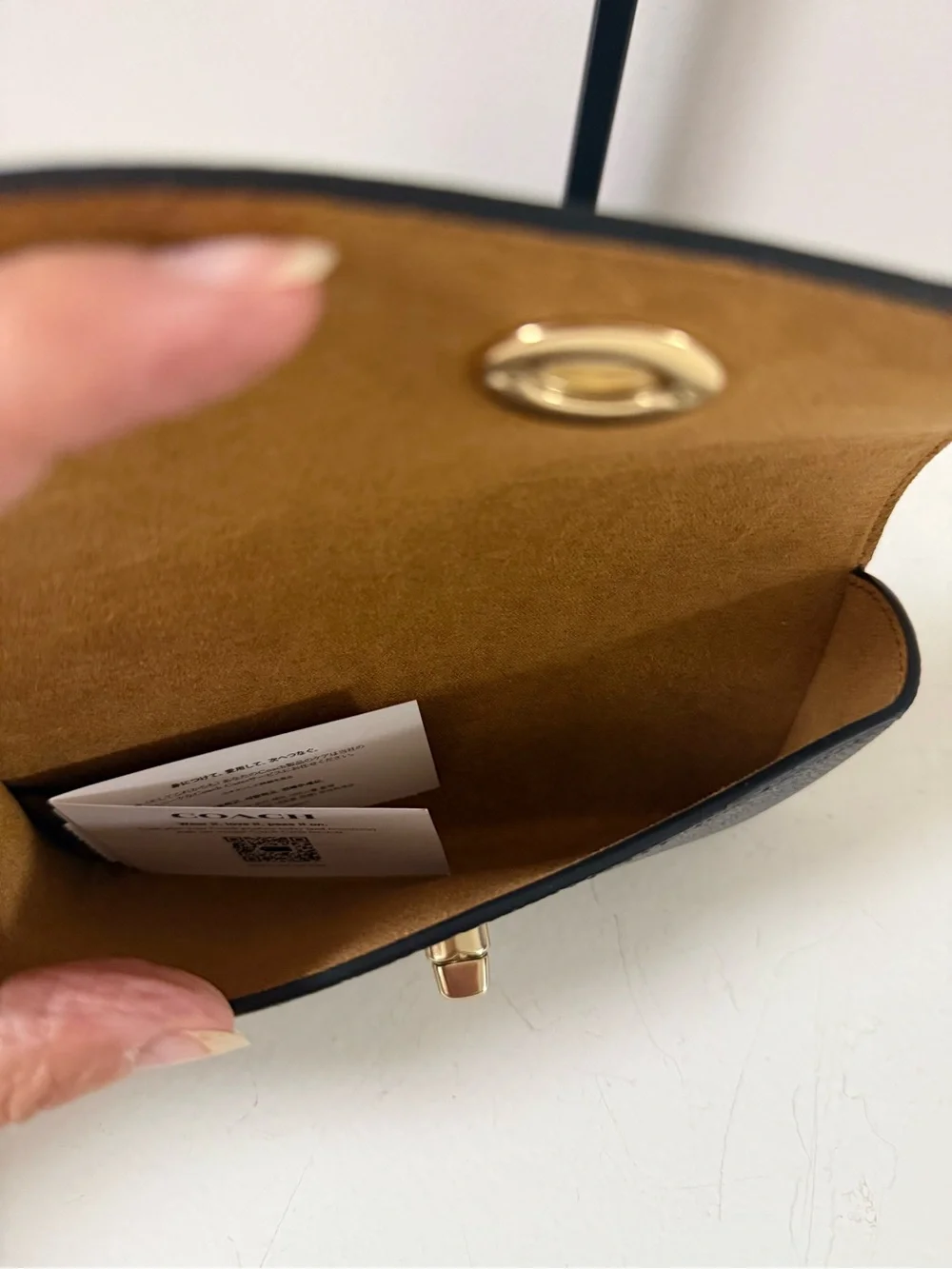 Coach Signature Leather Brown Turnlock Glasses Case NWOT!